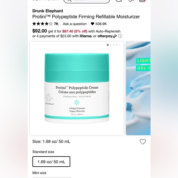 BNIB Drunk Elephant Protini Polypeptide Cream moisturizer - Picture 12 of 12